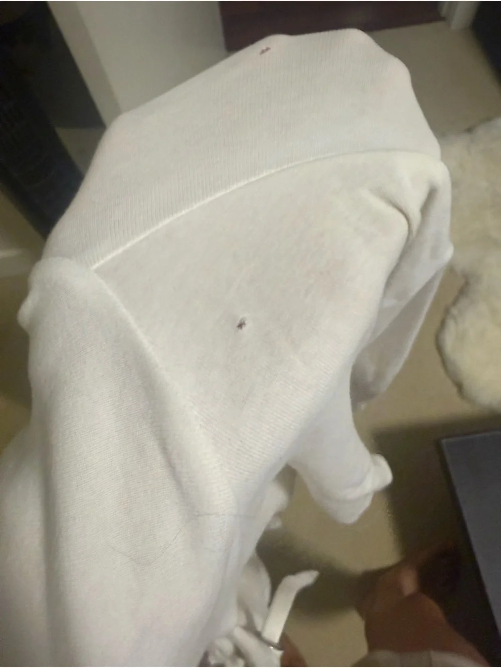 Bombshell Sportswear White Cropped Hoodie